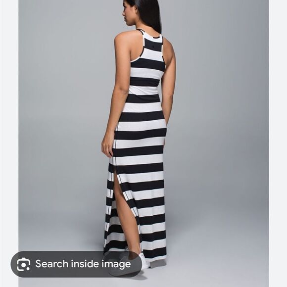 Lululemon Refresh Maxi Dress Black / White - Picture 10 of 10